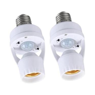 Imagem de Soquete De Lâmpada Com Sensor De Movimento Inteligente E27 Adaptador D
