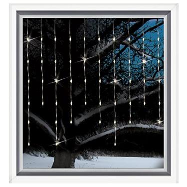 Imagem de Brite Star Luzes de fadas de ciclos de janela que mudam de 50 litros, branco quente