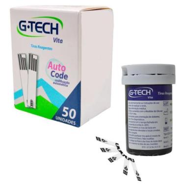 Imagem de Fitas Glicemia Tiras Glicose 50 Unidades Promocao - GTech