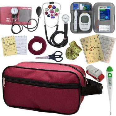 Imagem de Kit Enfermagem Completo Top + Medidor Glicose  - PREMIUM, P.A. Med, IN