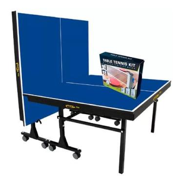 Imagem de MESA PING PONG MDF 25mm 1008 KLOPF C/ RODAS + Kit Completo 5091