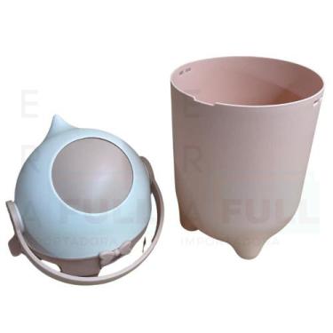 Imagem de Lixeira Lixo Anti Odor 10L Fralda Bebê Enxoval Quarto Orgânico Resíduo