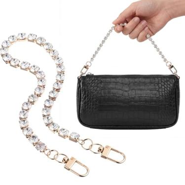 Imagem de Hinly Amuletos de corrente de bolsa de 33,4 cm ouro vintage berloques alça corrente acessórios de substituição para mulheres carteira de ombro transversal bolsas de mão decoração