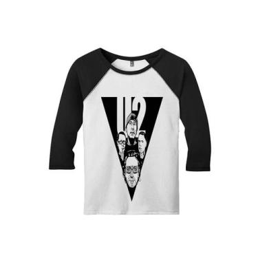 Imagem de Camiseta Raglan Manga 3/4 Masculina U2 Bono, G
