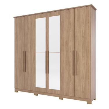 Imagem de Guarda Roupa Casal Colin Jequitibá Brilho Com Espelho - Henn
