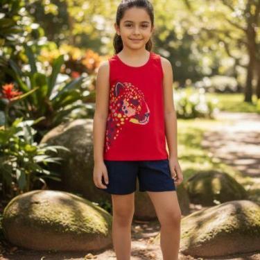 Imagem de Conjunto Menina Curto Shorts e Regata - Kely & Kety - Kely Kety, 14, V