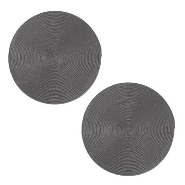 Imagem de Lugar Americano Redondo Polipropileno PP 38cm Mesa Posta 2 Peças