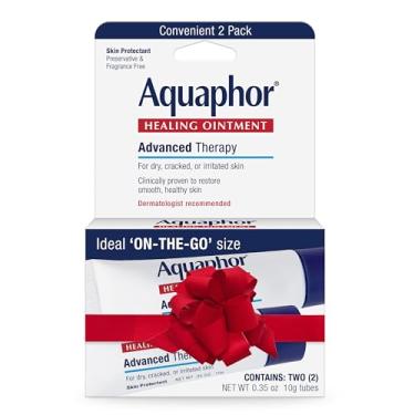Imagem de Aquaphor Pomada de cura avançada para terapia de pele, hidratante corporal para pele seca, tubo de 10 ml, 2 unidades (pacote com 1)