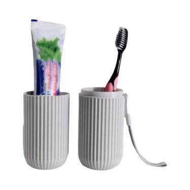 Imagem de Estojo Portátil Para Escova De Dentes E Pasta De Dente Com Proteção Co