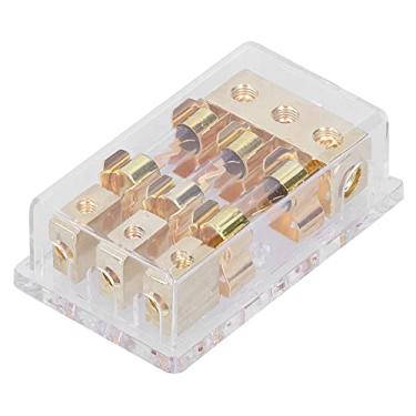 Imagem de Cryfokt Caixa Porta-fusíveis 60A de Alto Desempenho de 3 Vias para Modificação de áudio de Carro, Proteção de Circuito, Calor Durável e Material Resistente, para Entusiastas de áudio Estéreo de Iate