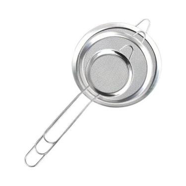 Imagem de Conjunto De Peneiras De Farinha Em Aço Inoxidável Com Malha Fina E Cab
