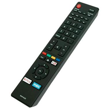 Imagem de NKF Controle Remoto Nh414Ud Para Substituição De Smart Tv Sanyo Com Botão Netflix Vudu Youtube Fs32C06F Fw43C46F Fw43C46F-B Fw50C76F Fw43C46Fb Fw55C46Fb Fw65C78F Fw55C78F Fw55C87F