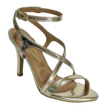 Imagem de Sandália Vizzano Social Salto Fino 6249.1116 Dourado-Feminino