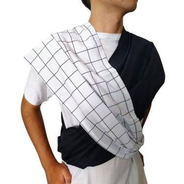 Imagem de Fastsling Canguru Piêpaô Fast Sling Grid Branco + Preto P