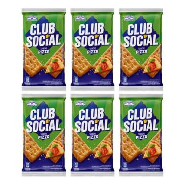 Imagem de Kit C/6 Club Social Sabor Pizza Pacote Com 6 Unidades