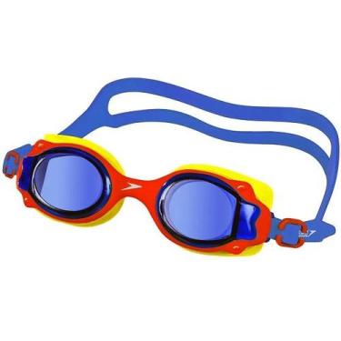 Imagem de óculos de Natação Speedo Infantil LAPPY Kidsplash, Vermelho