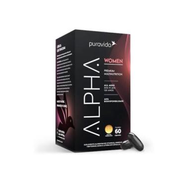 Imagem de Alpha Women Polivitamínico Feminino Premium Puravida 60Cáps - Pura Vid