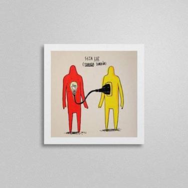 Imagem de Quadro Seja Luz E Tomada Também 20X20Cm