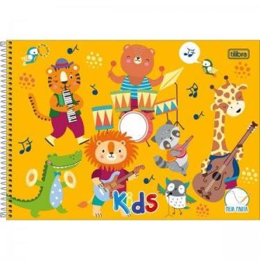 Imagem de Caderno de Desenho Meia Pauta 40 Folhas Sapeca Tilibra - Sortido