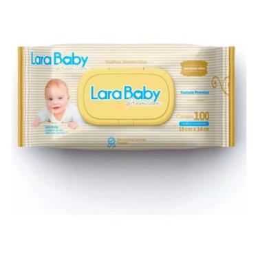 Imagem de Toalha Umedecida Lara Baby Premium 100 Unidades