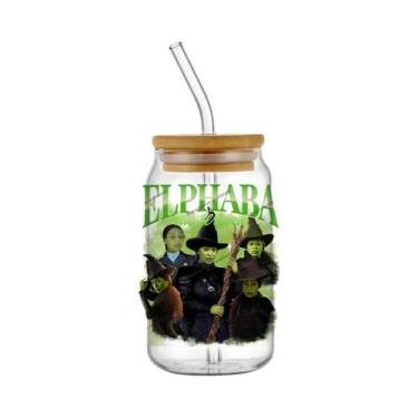 Imagem de Adesivos 3D UV DTF Wicked Elphaba 16oz Para Copos, Canecas E Garrafas 
