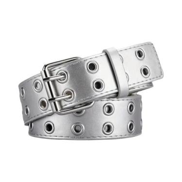 Imagem de Cinto Feminino De Couro PU Com Fivela De Agulha Dupla, Acessório De Mo