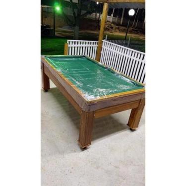 Imagem de Capa Protetora Mesa de Bilhar Sinuca Transparente Plástico Cristal Gro