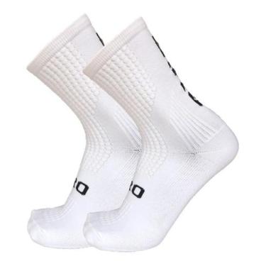 Imagem de Meia Esportiva Ciclismo Corrida Respiráveis Compressão Unisexx Cor:Bra