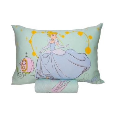 Imagem de Jogo de Cama Infantil Princesa Cinderela Disney Solteiro 2 Peças Lenço