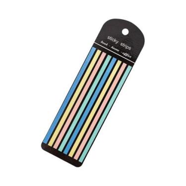 Imagem de Fitas Adesivas Coloridas Longas Para Anotações E Memória De Notas - NO