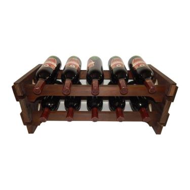 Imagem de Adega Vinho Madeira 10 Garrafas Imbuia C05