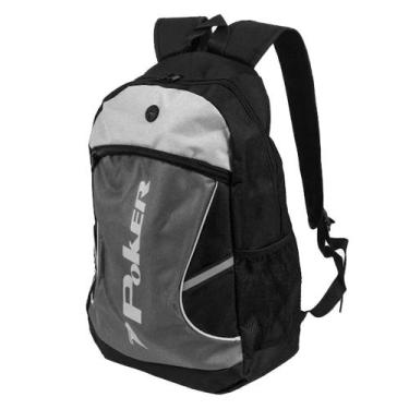 Imagem de Mochila Poker Sport Dakar Unissex Preto Cinza TAMANHO:UN, UN