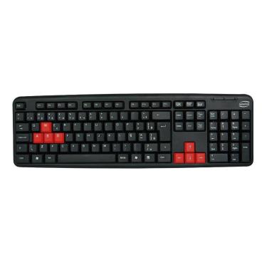 Imagem de Teclado Gamer Tc308 Usb Newlink Qwerty Português Brasil Preto E Vermelho-Unissex