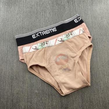 Imagem de Cueca Infantil de Viscolycra Cor:ChocolateTamanho:P - Saulo Lingerie, 