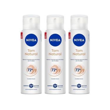 Imagem de Kit Desodorante Antitranspirante Aerossol Nivea Dermo Clareador Feminino 48 Horas 3 Unidades-Feminino