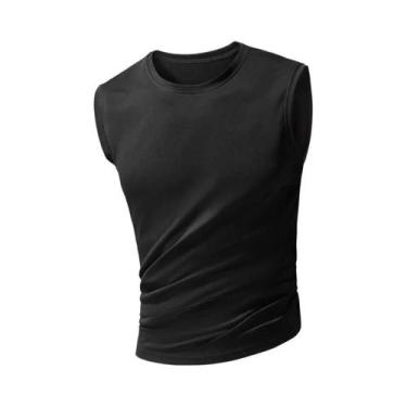 Imagem de Camiseta Regata Masculina De Seda Gelada Tamanho Grande, Respirável, S