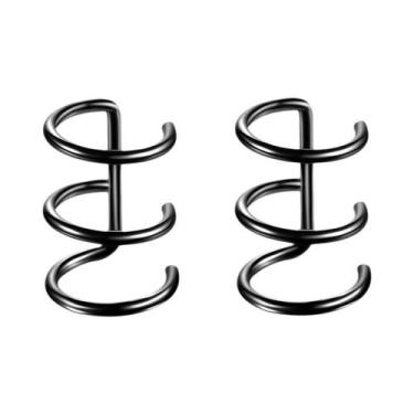 Imagem de Brincos De Pressão Femininos De Aço Inoxidável Com Folha, Sem Furo, Ac