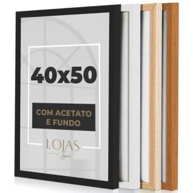 Imagem de Kit 10 Molduras Quadros 40x50cm Com Acetato Poste Certificado fotos Im