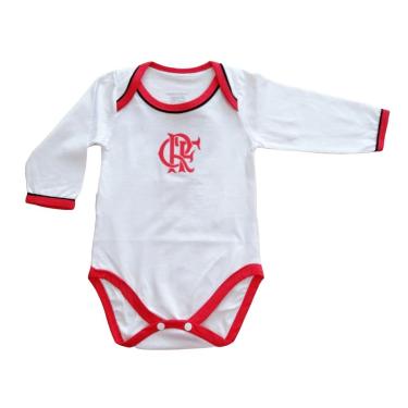 Imagem de Body Bebê Flamengo Manga Longa Oficial