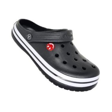 Imagem de Babuche Tradicional Listrado Unissex Brands Preto / Preto 34-Unissex