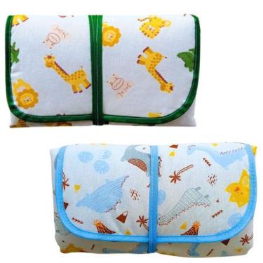 Imagem de Trocador Portátil Bebê 100 Algodão Bolsa de Viagem Comoda Impermeável 