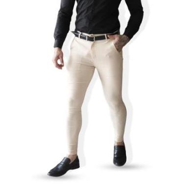 Imagem de Calça Super Skinny Alfaiataria Social Sarja Masculina Premium-Masculino