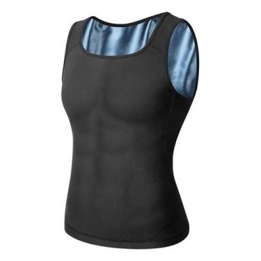 Imagem de Regata masculina efeito sauna térmica perder peso exercicio - Shopmix,
