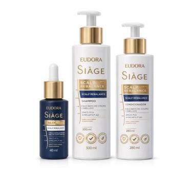 Imagem de Combo Siàge Scalp Rebalance Shampoo, Condicionar e Serum 3 itens - Eud