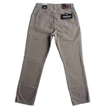 Imagem de Calça Lee Chicago Sarja 100% Algodao Tradicional Cintura Alta Masculin