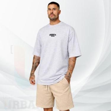 Imagem de Camiseta Oversized estampa Growth over 100 Algodão Premium Streetwear Masculina Feminina Moda Urbana-Unissex