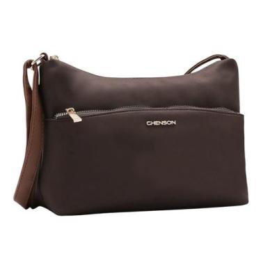 Imagem de Bolsa Feminina Alça Ajustavel Versátil Moderna Chenson, Cafe, UN