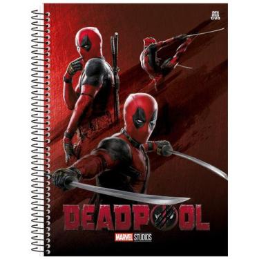 Imagem de Caderno Deadpool Universitário 1M Espiral Capa Dura 80 Fls
