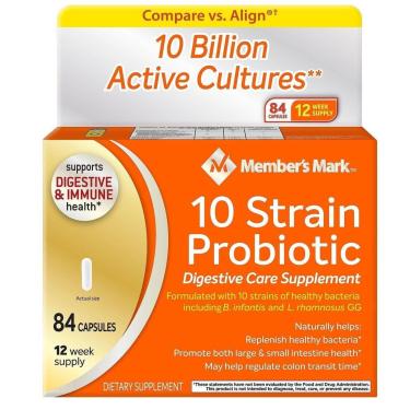 Imagem de Suplemento Member'S Mark 5X Probiotic Digestive Care 2 Bottle-Unissex