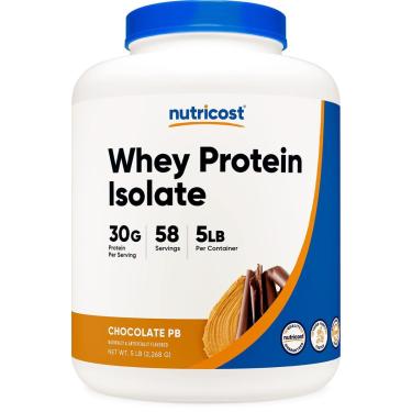 Imagem de Proteína Em Pó Nutricost Whey Protein Isolate 2,27 Kg Chocola-Unissex